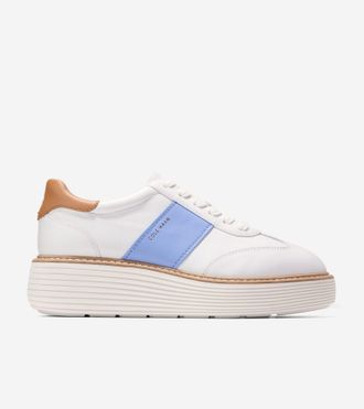 Cole Haan Womens &Oslash;riginal Grand Max Platform Sneakers - White Size 10.5