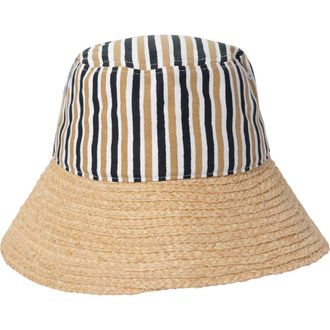 Echo Montauk Stripe Bucket Hat in Semolina at Nordstrom