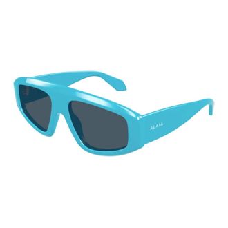 Alaia Sunglasses, unisex, Blue, Size: 57 MM Aviator Mask Sunglasses