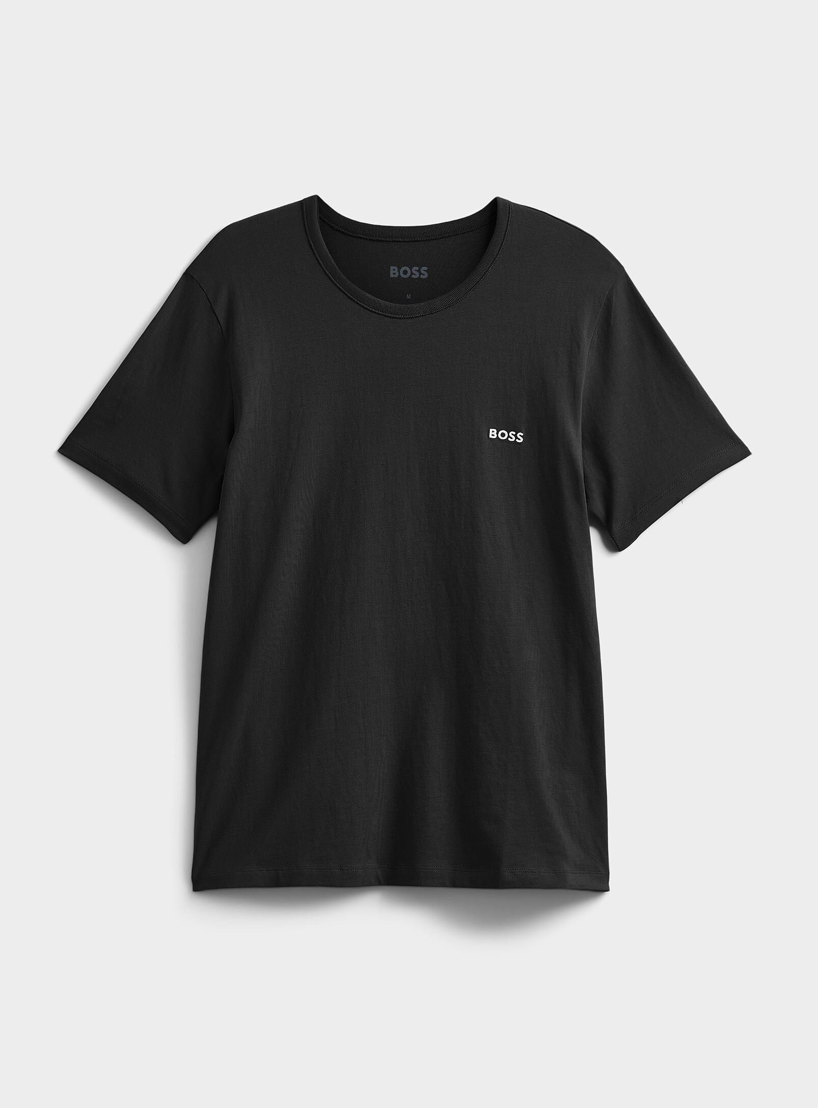 Mens Tshirt Hugo Boss T Shirt Wit Men's HUGO BOSS Casual T-Shirts