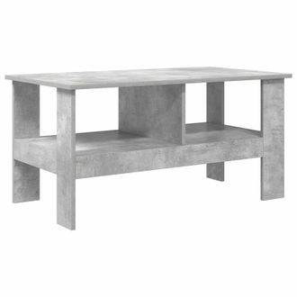 vidaXL Mesa De Caf&eacute; Gris Concreto 90 X 50 X 45 Cm Madera De Ingenier&iacute;a Vidaxl