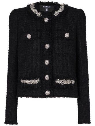 Balmain Giacca con ricamo - Nero