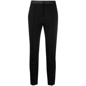 Karl Lagerfeld Cropped Trousers, female, Black, XS, straight-leg Trousers