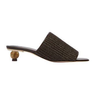 Max Mara Heeled Mules, female, Brown, Size: 11 US Mule Sandal
