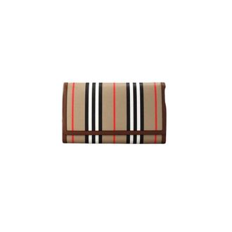 Burberry Cartera Trifold Haymarket Check - Bags - Mujer - Beige - ONE SIZE