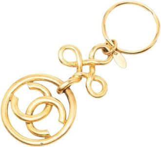 Chanel Pre-owned Accessories, female, Yellow, Size: ONE SIZE Pre-owned Key Chain