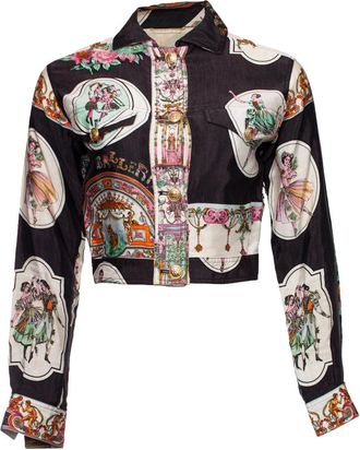 Versace Gianni Versace couture jacket with ballerina print