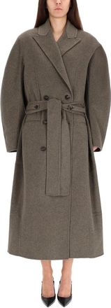 Jacquemus Virgin Wool Trench Coat - Gray