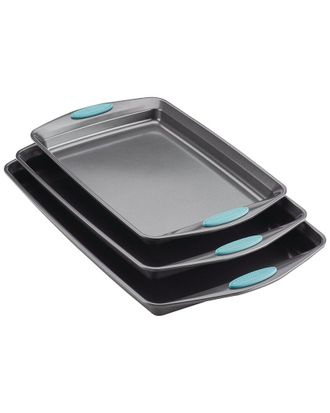 Rachael Ray Nonstick 3Pc Bakeware Cookie Pan Set