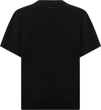 Maison Margiela Mens T-Shirt Black Cotton T-Shirts And Polos