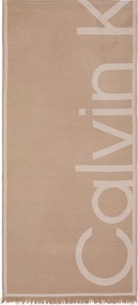 Calvin Klein Schal CALVIN KLEIN, Damen, desert taupe, nacreous clouds, Web, Viskosemischung, unifarben, Modet&uuml;cher Schal, Regular fit