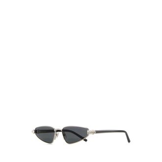 Valentino Garavani Sunglasses, female, Gray, Size: ONE SIZE Crystal VLogo 57mm Cat-Eye Sunglasses