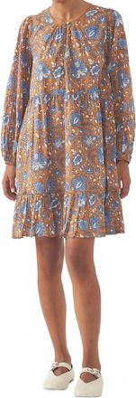Antik Batik Maude Mini Dress In Brown