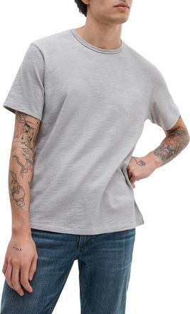 Rag & Bone Classic Flame Slub Cotton T-Shirt in Slate Grey at Nordstrom, Size Xx-Large