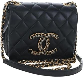 Chanel Pre-owned Vintage Mini Shoulder Bag - Dames - Vintage Mini Tas - Zwart - ONE Size - Vintage