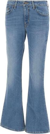 Levi's Jeans, Dames, Blauw, W25 L32, Katoen, Low Slim Boot Jeans