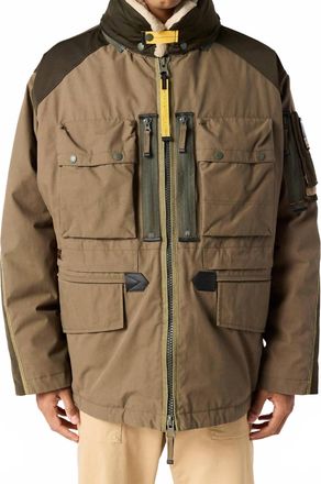Parajumpers Sword B Field Jacket In Earth - Deep Moss