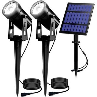 OEM L&aacute;mpara Solar De Jard&iacute;n 2 En 1, Foco Solar, Proyector Solar Para Exteriores Con Clasificaci&oacute;n De Impermeabilidad Ip65