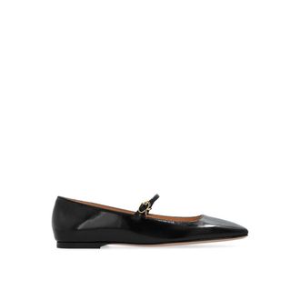 Gianvito Rossi Black Calfskin Ballet Womens Flats
