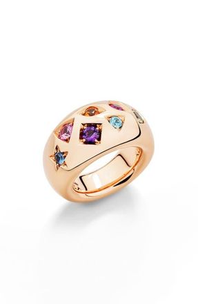 POMELLATO Iconica Geometric Gemstone Ring in Rose Gold at Nordstrom, Size 7.25