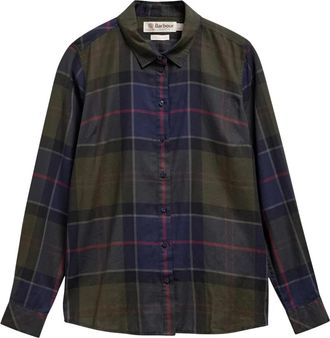 Barbour Bredon Shirt - Dames - Overhemden - Veelkleurig - S - Katoen - Overhemden