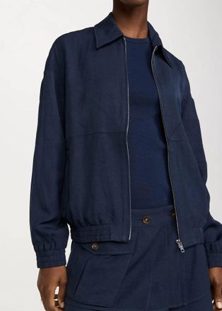 Ciao Lucia Gabriel Zip Up Jacket In Ink