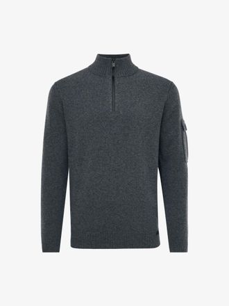 Genti Turtle Zip | Donkergrijs