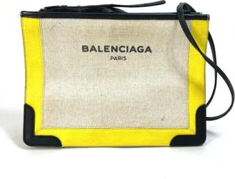 Balenciaga Tweedehands leren schoudertassen - Dames - Vintage Schoudertas - Geel - ONE Size - Vintage