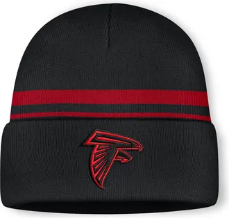 Nike Atlanta Falcons Primetime Utility Nike Mens NFL Cuffed Beanie in Black | NF40048Y96-10L
