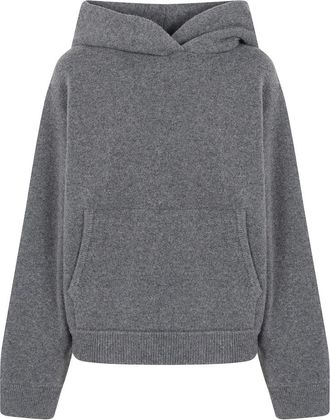 R&oacute;he Hoodies & sweatvesten, Dames, Grijs, 2Xs, Katoen, Logo Hoodie