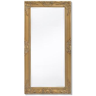Berkfield Home Wall Mirror Baroque Style 100x50 cm Gold