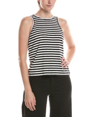 Nic+Zoe Nic & Zoe Stripe Cape Rib Tank