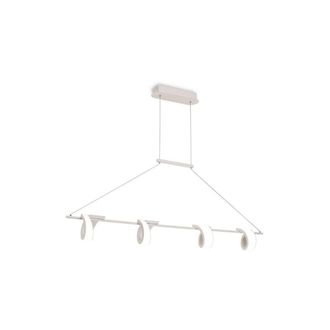 Netlighting Tsunami 4 Light Ceiling Pendant 48W LED 3000K 3600lm Sand White