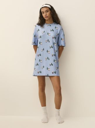 Twik Womens Adorable pattern ultra-soft sleep Tee Shirt