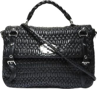 Miu Miu Pre-owned Handbags, female, Black, Size: ONE SIZE Pre-owned Matelasse Shoulder bag