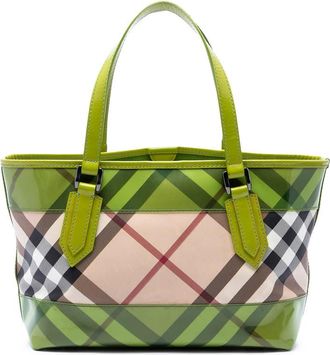Burberry Pre-owned Burberry Supernova Check Coated Canvas and PVC Tote Ladies Y1T6MD3ZJGZT5F04