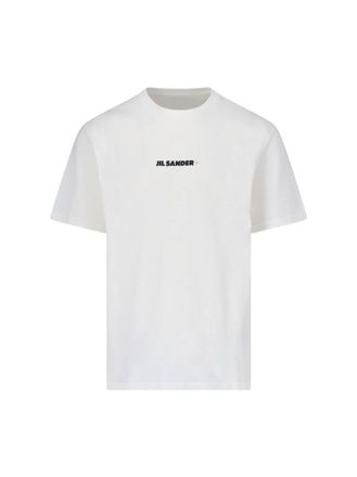 Jil Sander White T-Shirt With Subtle Logo