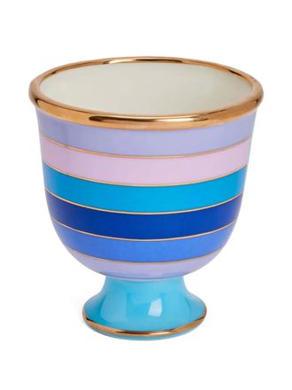 Jonathan Adler Ciotola Scala a righe (15cm) - Blu