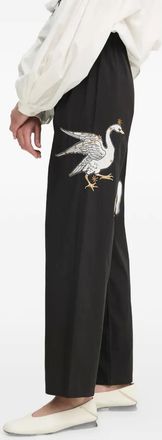 Sleeper Pantaloni con ricamo - Nero