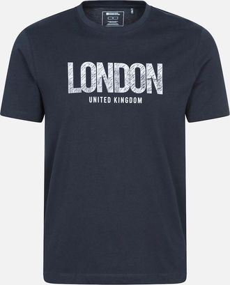 Mountain Warehouse Mens Mountain Warehouse Mens London Short-Sleeved T-Shirt - Navy - Size: 42
