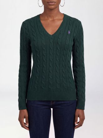 Polo Ralph Lauren Maglia slim fit in lana con scollo a V e logo Pony ricamato