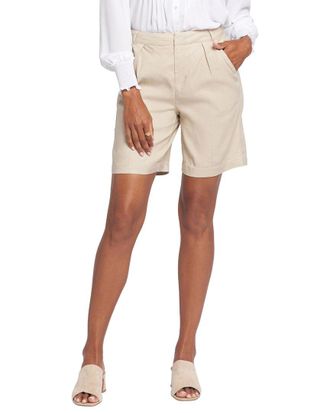NYDJ Nydj Relaxed Linen-Blend Feather Short