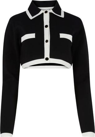 Nina Ricci Gebreid vest met knoopzak - Zwart