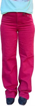 Judy Blue High Waisted 90s Straight Leg Jean In Scarlet