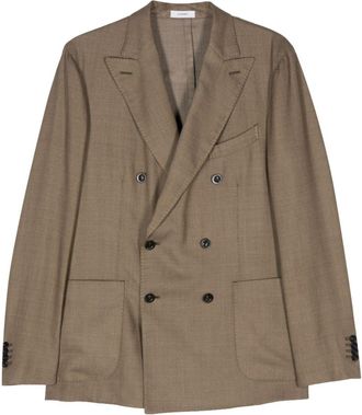 Boglioli K-Jacket double-breasted blazer - men - Cupro/Polyester/Virgin Wool - 48 - Green