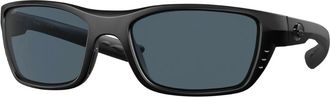 Costa Mens Whitetip Sunglasses In 01- Matte Black/grey 580P