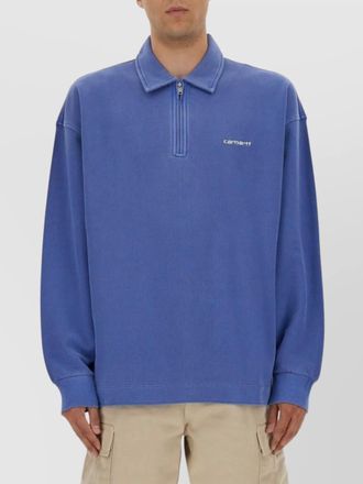 Carhartt Work in Progress polo shirt ribbed cuffs