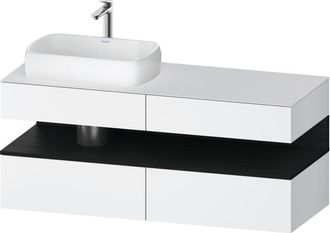 Duravit Duravit - Qatego Consola Mueble Bajo Lavabo, 2 Cajones, 2 Cajones