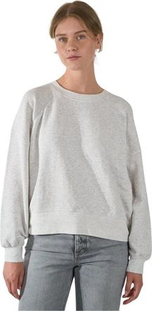 American Vintage Oversized Sweater - Dames - Sweatshirts - Grijs - L - Katoen - Hoodies & sweatvesten