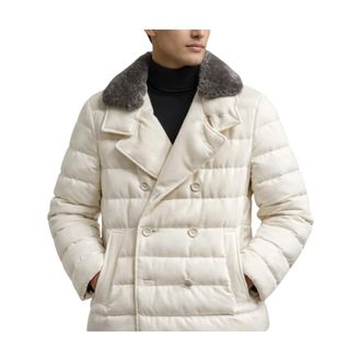 Herno Double-breasted Jacket - male - Herno - Winter Jackets - White - L - Jackets